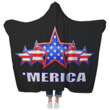 'MERICA Customized Hooded Blanket