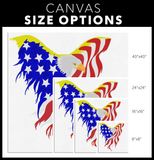EAGLE FLAG - CANVAS ART