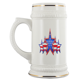 'MERICA 5 STAR PATRIOTIC FLAG STEIN