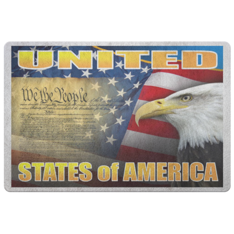 UNITED STATES of AMERICA "CUSTOMIZED" WE THE PEOPLE DOORMAT