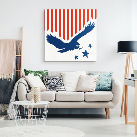EAGLE FLAG - CANVAS ART