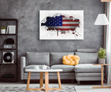 ARTSY USA FLAG - CANVAS ART