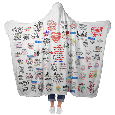 Mother's Day Customized Hooded Blanket