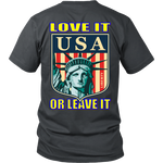 USA LOVE IT OR LEAVE IT  MENS T-SHIRT