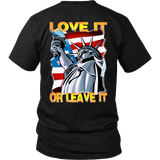 USA  - LOVE IT OR LEAVE IT  MENS T-SHIRT