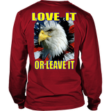 USA - LOVE IT OR LEAVE IT  MENS LONG SLEEVE