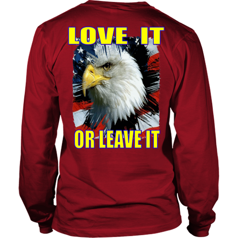 USA - LOVE IT OR LEAVE IT  MENS LONG SLEEVE