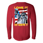 USA  - LOVE IT OR LEAVE IT  MENS LONG SLEEVE SHIRT