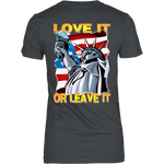 USA  - LOVE IT OR LEAVE IT  WOMENS T-SHIRT