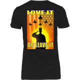 USA - LOVE IT OR LEAVE IT -  WOMENS T-SHIRT