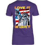 USA  - LOVE IT OR LEAVE IT  WOMENS T-SHIRT
