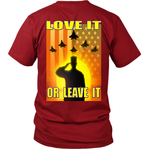 USA - LOVE IT OR LEAVE IT  MENS T-SHIRT
