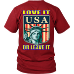 USA LOVE IT OR LEAVE IT  MENS T-SHIRT