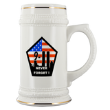 9/11 NEVER FORGET! PATRIOTIC STEIN
