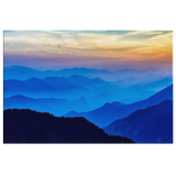 HEAVENLY BLUE MOUNTAINS - CANVAS ART